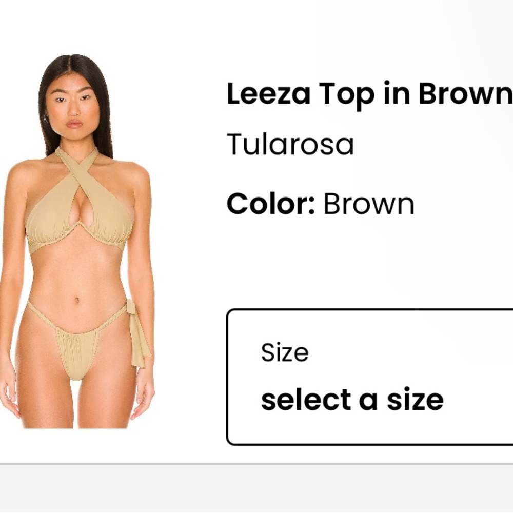 Tularosa Leeza top & bottom bikini NWT